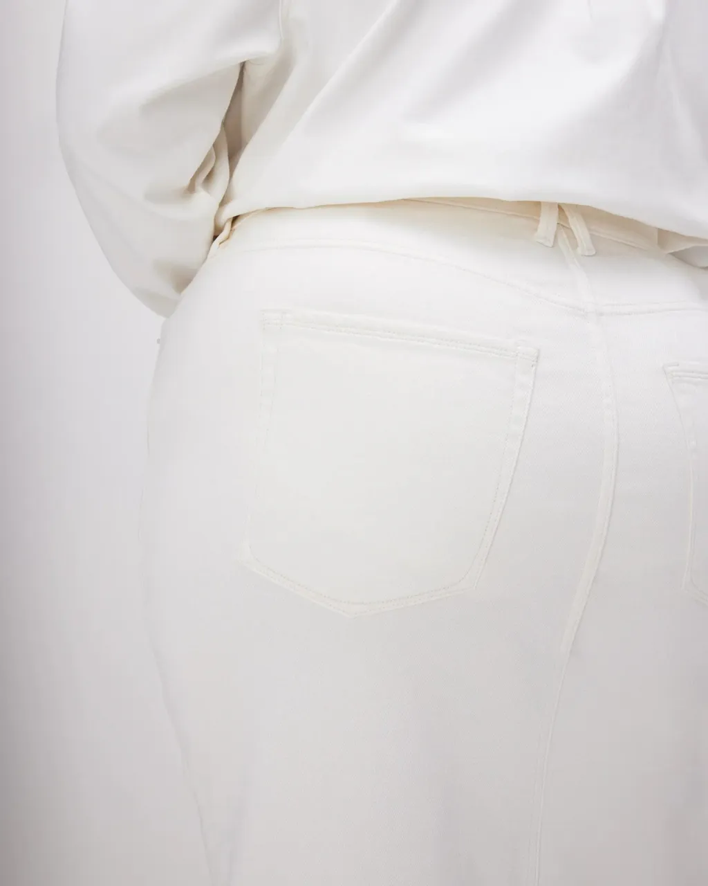 Slit Front Midi Skirt Cloud