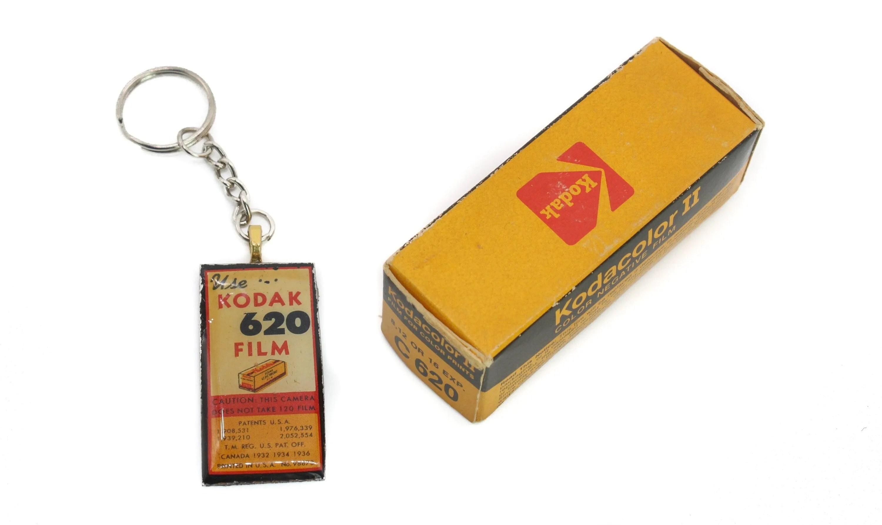 Small Vintage Kodak 620 Roll Film Keychain, unique gifts for him and her, Photographer gift