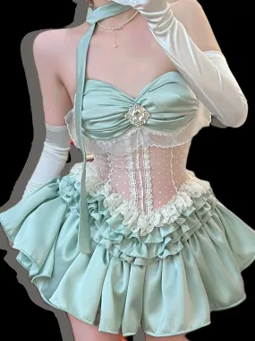 [Tailor Made] Cottage Fairy Lace Corset Top