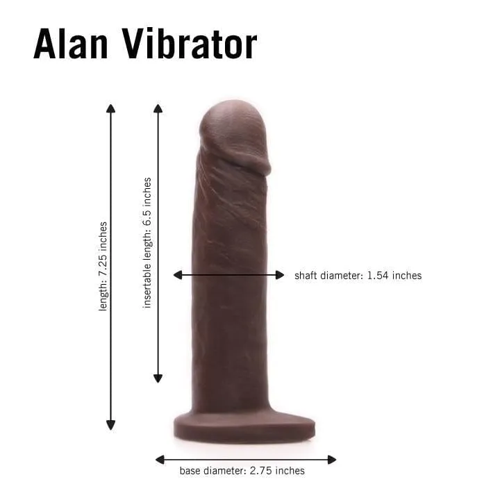 Tantus Alan O2 Dildo Vibrating Kit with Suction Cup
