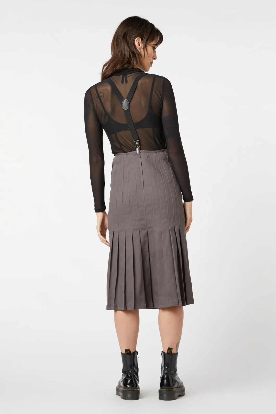Time & Date Pleated Skirt