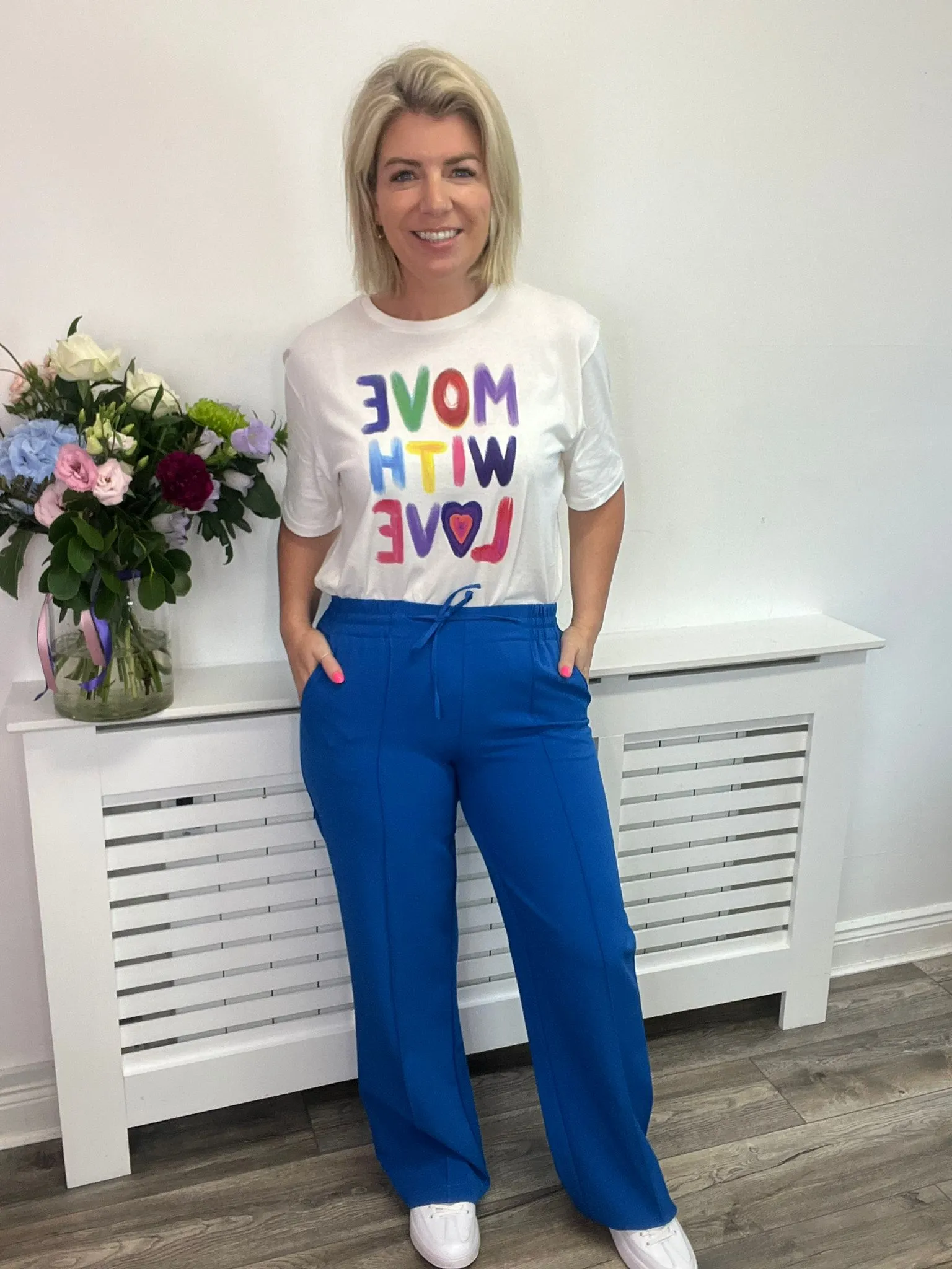 TUFA HIGHWAISTED TROUSERS (BLUE)