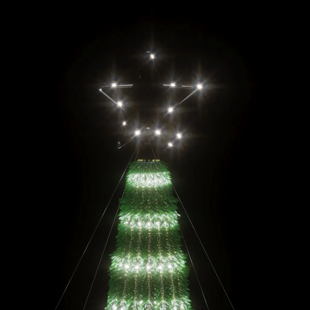 vidaXL Christmas Tree Light Cone 275 LEDs Cold White 180 cm