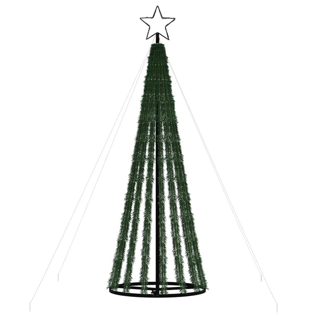 vidaXL Christmas Tree Light Cone 275 LEDs Cold White 180 cm