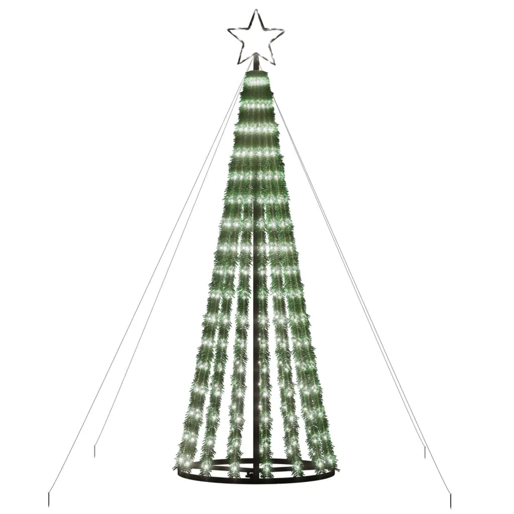 vidaXL Christmas Tree Light Cone 275 LEDs Cold White 180 cm
