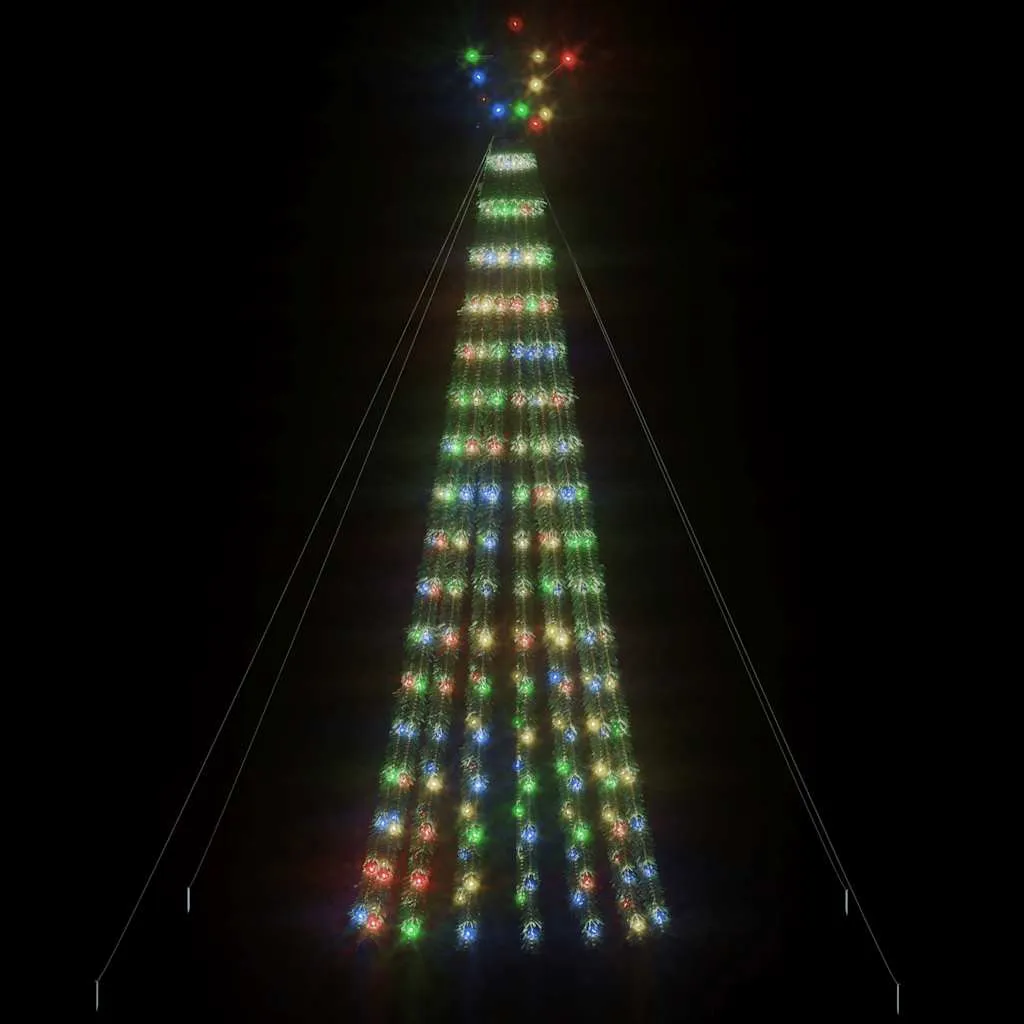vidaXL Christmas Tree Light Cone 275 LEDs Colourful 180 cm