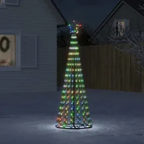 vidaXL Christmas Tree Light Cone 275 LEDs Colourful 180 cm