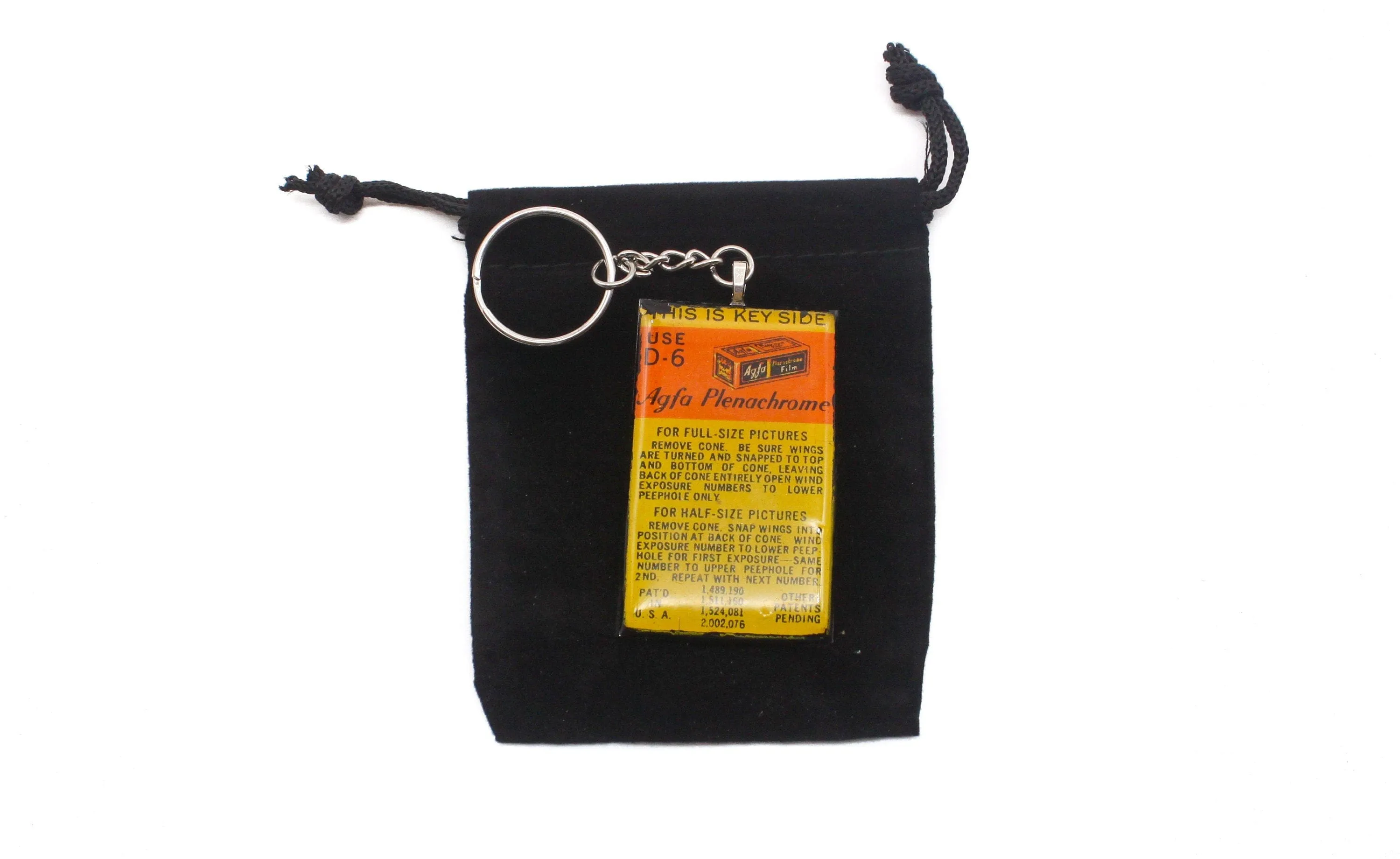 Vintage Agfa Roll Film Keychain, unique for him and her, Photographer gift, Vintage Lover Gift, eco-friendly