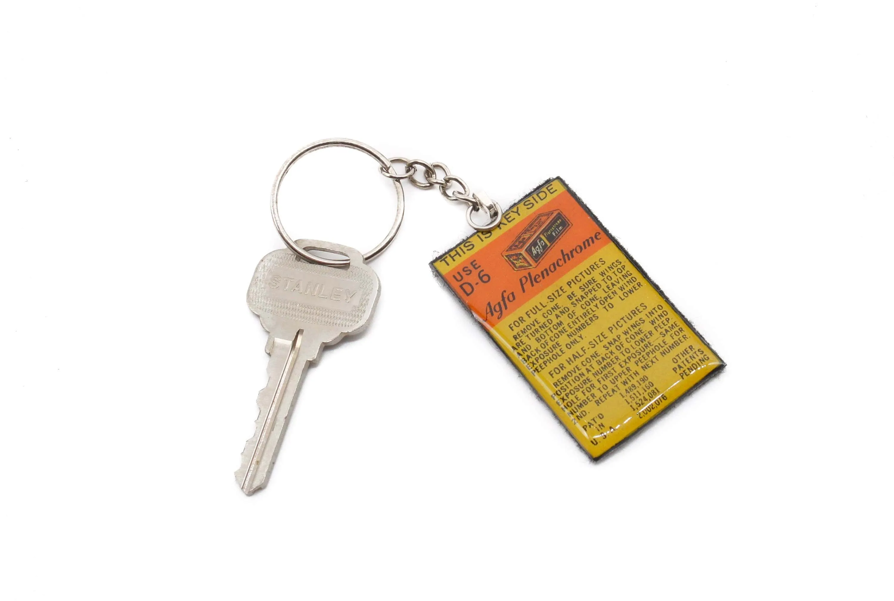 Vintage Agfa Roll Film Keychain, unique for him and her, Photographer gift, Vintage Lover Gift, eco-friendly