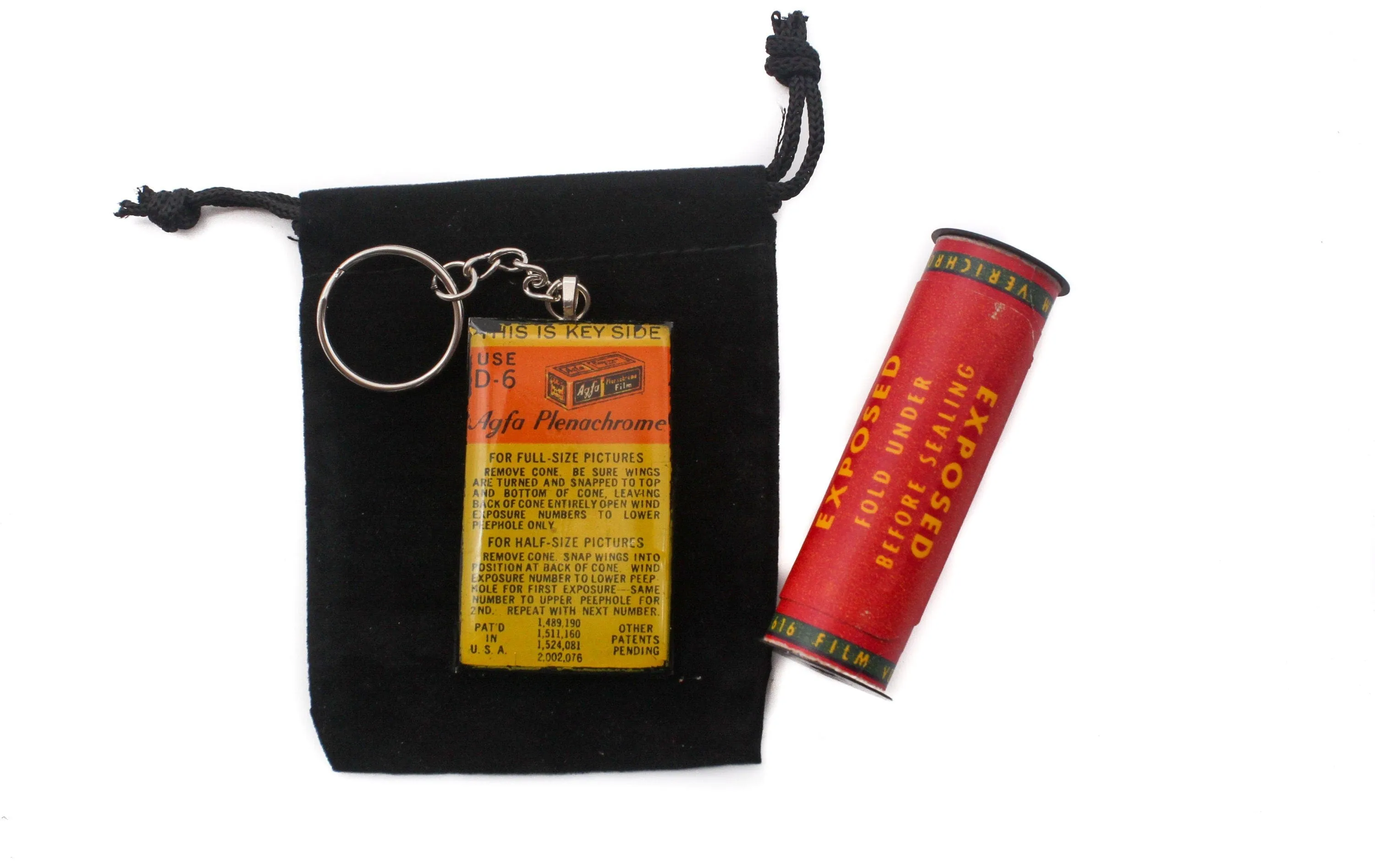 Vintage Agfa Roll Film Keychain, unique for him and her, Photographer gift, Vintage Lover Gift, eco-friendly