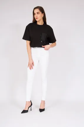 White High Waist Jeans