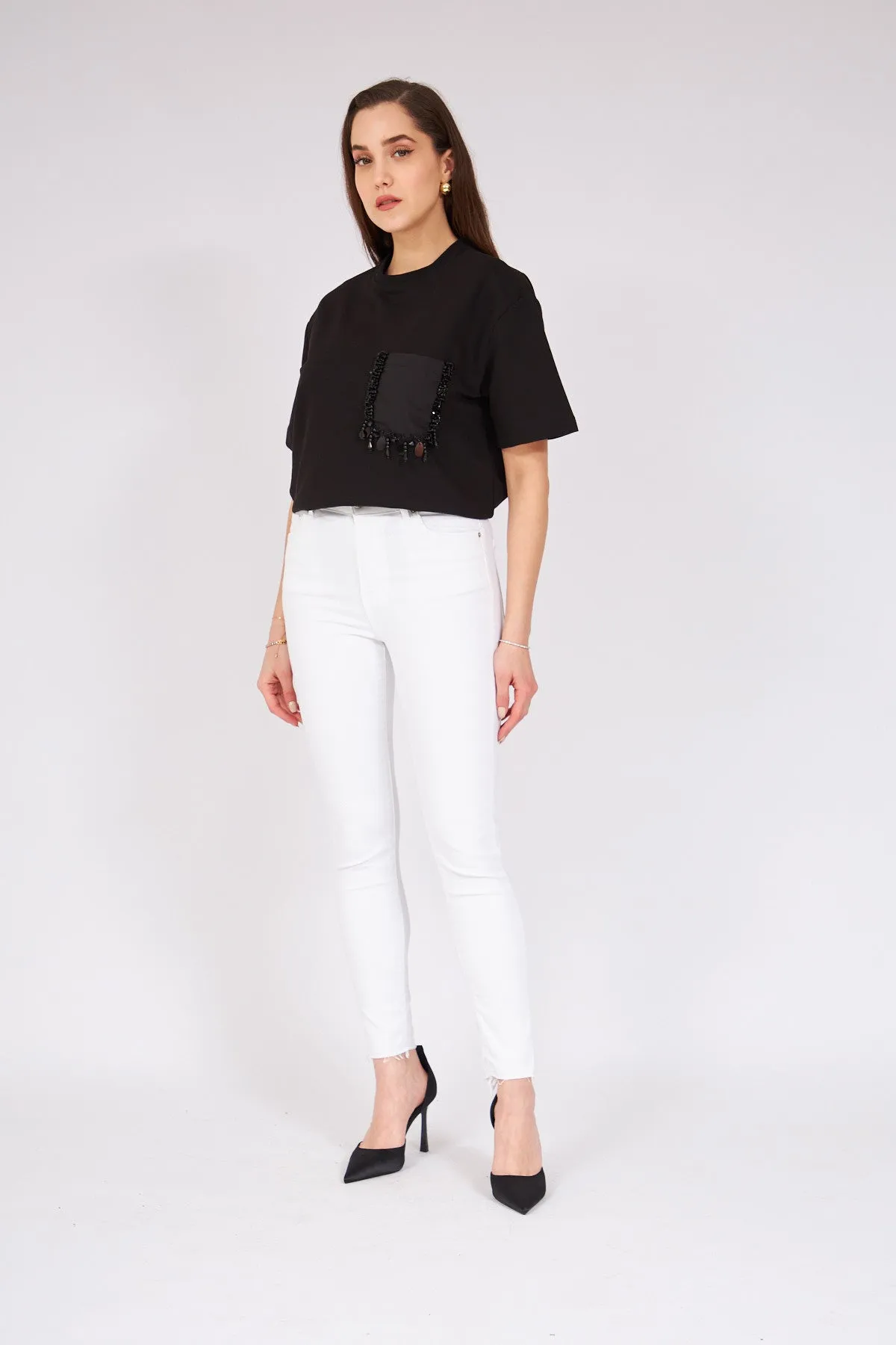 White High Waist Jeans