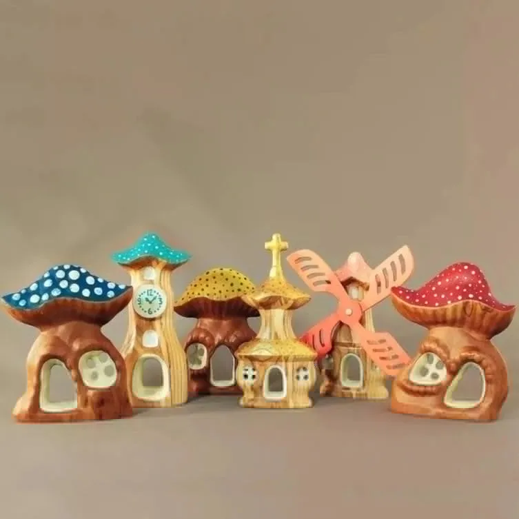 Wooden Fairytale Dollhouse - Church